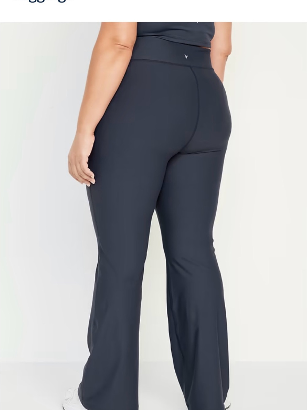 Old Navy Extra High-Waisted PowerSoft Flare Leggings in Dusky Navy
